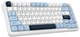 Klawiatura mechaniczna bezprzewodowa Ajazz AK820 max plus Daydream Switch RGB USB-C Bluetooth 2.4 GHz Blue/White/Dark Blue (AK820MAX-DD-BWD) - obraz 1