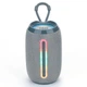 Портативная акустика Bluetooth T&G TG653 5 Вт с RGB подсветкой, FM-радио, AUX, USB, TF-картой и функцией TWS Grey (1200 mAh) - изображение 1