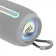 Портативная акустика Bluetooth T&G TG653 5 Вт с RGB подсветкой, FM-радио, AUX, USB, TF-картой и функцией TWS Grey (1200 mAh) - изображение 4