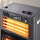 Обігрівач газово електричний інфрачервоний комбінований 2в1 Domotec MS 6607 4200 Вт керамічний підлоговий на колесах Чорний - зображення 6