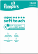 Набір вологих серветок Pampers Aqua Soft Touch 12 x 60 шт (8006530460101) - зображення 5