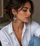 Сережки с подвесками Слоны jewelry Многоцветные - изображение 7
