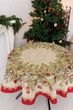 Круглая новогодняя скатерть РОЖДЕСТВЕНСКИЕ ИГРУШКИ, D160см ПРОВАНС 047047 - изображение 1