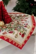 Скатерть-наперон гобеленовая Прованс Рождественские игрушки 95х100 см (47029) (4823093481312) - изображение 4