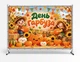 Баннер на Хэллоуин. Halloween "День Тыквы. Урожай тыквы" размер 2х3м. С люверсами. - изображение 1