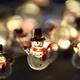 Гірлянда LED Yes Fun на мідному дроті Сніговики 20 LED тепло-біла 2,2 м на батарейках (801213) - изображение 4