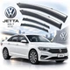 Дефлектори вікон вітровики Benke для Volkswagen Jetta (Sagitar) Mk7 2019- Хром Молдинг З Нержавіючої сталі (BVWST1923-W/S) - изображение 1