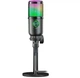 Мікрофон Defender Glow GMC 400, Black, USB, конденсаторний, RGB підсвічування, підставка, 1.3 м (64640) - зображення 3