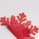 Сервировочная салфетка на стол под тарелку 38 см Snowflake ПВХ плейсмат декоративная салфетка коврик на кухонный стол новогодний декор на кухню Красный - изображение 3