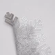Сервировочная салфетка на стол под тарелку 38 см Snowflake ПВХ плейсмат декоративная салфетка коврик на кухонный стол новогодний декор на кухню Серебро - изображение 3