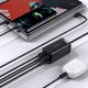 СЗУ Baseus GaN3 Pro 65W (2 Type-C + 2 USB) + Кабель Type-C to Type-C 100W (1m) black - зображення 6