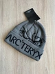 Зимняя мужская шапка Arc'teryx Arcteryx для зимы, теплая вязаная шапка Арктерикс с большим логотипом на зиму, универсальный размер - изображение 2
