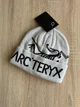 Зимняя мужская шапка Arc'teryx Arcteryx для зимы, теплая вязаная шапка Арктерикс с большим логотипом на зиму, универсальный размер - изображение 3