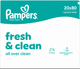 Набір вологих серветок Pampers Fresh & Clean 20 x 80 шт (8006530443265) - зображення 3