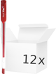 Zestaw długopisów żelowych Penmate Flexi Abra Czerwone 12 szt (ZES5906910829395) - obraz 1