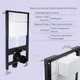 Готовое решение Qtap для ванной комнаты: подвесной унитаз Jay Ultra Quiet 485x360x320 + комплект инсталляции Standard (круглая кнопка Black) - изображение 4