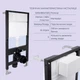 Готовое решение Qtap для ванной комнаты: подвесной унитаз Crow Rimless 520x360x290 + комплект инсталляции Standard (линейная кнопка Black) - изображение 4