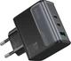 Зарядное устройство Hoco CS75A 70Wmax GaN (PD3.0, PPS, QC4.0, AFC, FCP, SFC) порты 2C+1A Black (46190) - изображение 3