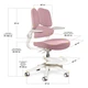 Дитяче крісло Mealux Trident Dark Pink (арт.Y-617 DP) - изображение 4