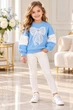Светрик в’язаний Blue Bow блакитний 140 см - изображение 2