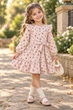 Сукня вельветова Little Bloom пудровий 92 см - изображение 1