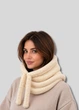Женский капюшон-хомут (one-size) Молочный - изображение 2