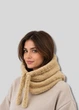 Женский капюшон-хомут (one-size) Бежевый - изображение 2