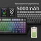 Бездротова ігрова механічна клавітура Attack shark x85 Grey gradient, 75%, 4000мАг, Hot-Swap, RGB, 2.4GHz/Bluetooth/USB - изображение 8