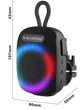 Портативная Bluetooth-колонка Blueseed BS-296, RGB-подсветка, IPX7, крепление на велосипед, черная - изображение 3