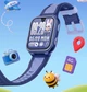 Смарт годинник телефон для дітей Lemfo LX22 з дзінками від SIM картки, GPS / Wi-Fi / LBS геолокацією, SOS кнопкою та AMOLED екраном Синій - зображення 4