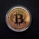 Сувенірна монета Біткоін (Bitcoin) Золотистого кольору - зображення 3