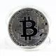 Сувенірна монета Біткоін (Bitcoin) серебристого кольору - зображення 3