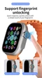Смарт-годинник DW100 Pro+ Ultra Touch ID з розблокуванням за відбитком пальця Smart Watch 8/128GB Android Super AMOLED ( 5G Sim card) - изображение 2