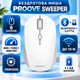 Эргономичная беспроводная мышь для компьютера и ноутбука Proove Sweeper бесшумна с USB и Bluetooth с регулировкой DPI 1600 белая - изображение 1