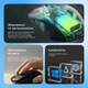 Бездротова миша для комп'ютера та ноутбука Proove Comet USB і Bluetooth-під'єднання регулювання DPI RGB з акумулятором біла - зображення 4