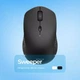 Эргономичная беспроводная мышь для компьютера и ноутбука Proove Sweeper бесшумна с USB и Bluetooth с регулировкой DPI 1600 белая - изображение 2
