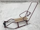 Санки-салазки Snower Флеш металлические со съёмной спинкой 94х45х19 см бордовые - изображение 5