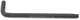 Ключ Г-образный TORX длинный с шаром T50 ROCKFORCE RF-76650BL - изображение 2