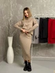 Теплый женский ангоровый костюм юбка и кофта мокко 50-52 - изображение 1