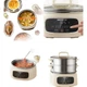 Электрическая пароварка Joyoung Household Steamer Pot, 15,5 л, трехслойная, без покрытия, с откидным дном и корзиной для приготовления на пару, полностью стальная, съемная и легко моющаяся, мощность 1600 Вт, двухконтурный нагревательный элемент, программи - изображение 3