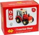 Drewniany traktor Bigjigs z figurką farmera Czerwony (691621840238) - obraz 1