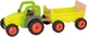 Traktor drewniany Goki z przyczepą 45 cm Zielony (4013594558860) - obraz 1
