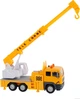 Dźwig samochodowy Kids Globe metalowy inercyjny ze światłem i dźwiękiem 15 cm Żółty (8713219381786) - obraz 3
