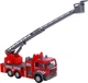 Wóz strażacki Kids Globe z drabiną wysuwaną metalowy 16 cm (8713219328644) - obraz 4