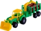 Traktor Cavallino Junior z przyczepą-dźwigiem i drewnem 46 cm (8719214075477) - obraz 1