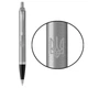Ручка кулькова Parker IM UKRAINE Stainless Steel CT BP Тризуб білий - зображення 1