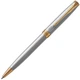 Ручка кулькова Parker SONNET UKRAINE Stainless Steel GT BP Тризуб білий - зображення 3