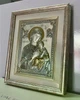 Икона Божьей Матери "Неустанной помощи" серебряная с позолотой в раме 18040.6\1 - изображение 1