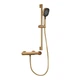 Душовий змішувач з душовим гарнітуром Dream Crystal 27003RGFB RoseGold Fb Brown - зображення 1