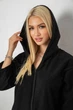 Халат жіночий на блискавці SL238R322 Черный 3XL - изображение 6